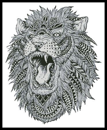 Abstract Lion - Artecy Cross Stitch