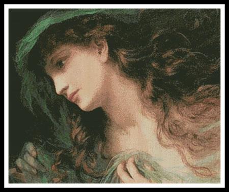 Head Of A Nymph (Large) - Artecy Cross Stitch