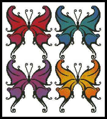 Butterfly Swirls - Artecy Cross Stitch