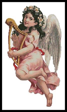 Angel With Harp - Artecy Cross Stitch