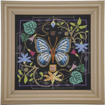 Butterfly In Bloom: Green Banded Blue - Tellin Emblem