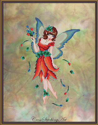 Anneke, The Tulip Fairy - Cross Stitching Art
