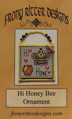 Hi Honey Bee Ornament - Frony Ritter Designs
