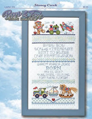 Boys & Toys Birth Sampler - Stoney Creek