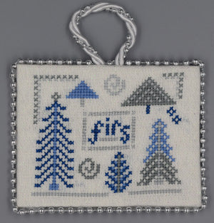 Firs, Blue & Silver Christmas - Misty Hill Studio