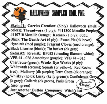 Halloween Sampler - Jeanette Douglas Designs