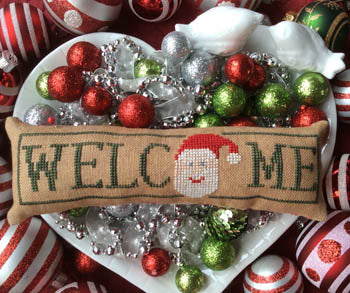 Wee Welcome, December Santa - Needle Bling Designs