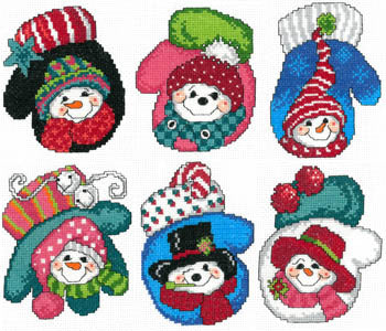 Snowman Mitten Ornaments - Imaginating
