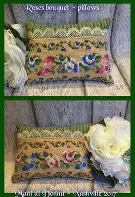 Roses Bouquet Pillows - Mani Di Donna