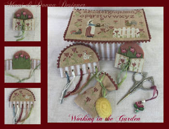Working in the Garden Sewing Box - Mani Di Donna