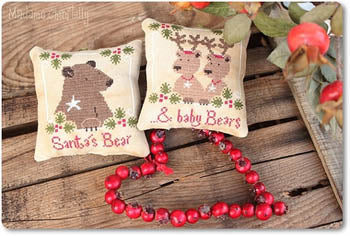 Santa's Bear & Baby Bears - Madame Chantilly