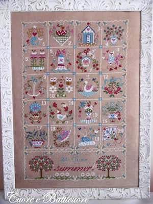 Shabby Summer Calendar - Cuore E Batticuore