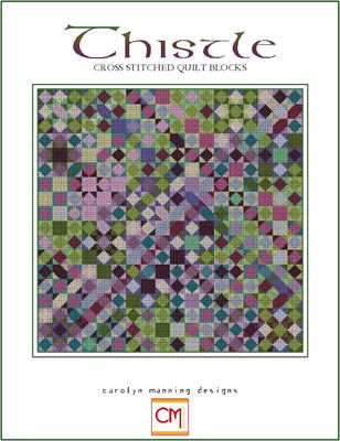 Thistle Cross Stitched Quilt Blocks) - CM Designs