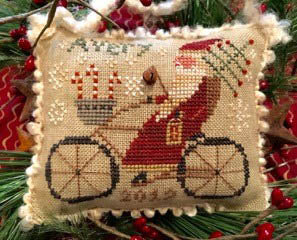 Avery's Cycling Santa - Homespun Elegance