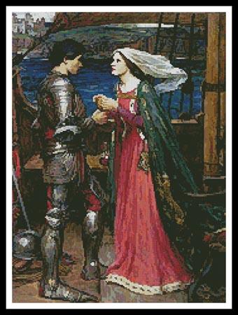 Tristan And Isolde Sharing The Potion - Artecy Cross Stitch