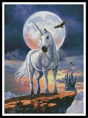 Unicorn In Moonlight - Artecy Cross Stitch