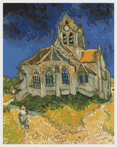 The Church At Auvers Sur Oise - Art of Stitch, The