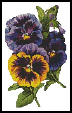 Pansies 4 - Artecy Cross Stitch