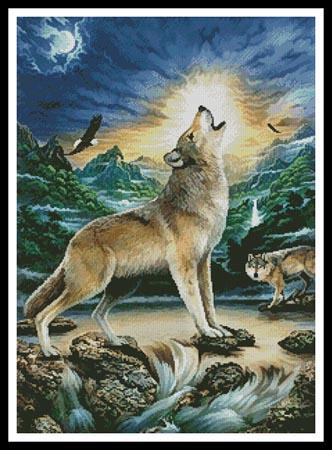 Howling Wolf - Artecy Cross Stitch