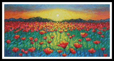 Twilight Poppies - Artecy Cross Stitch