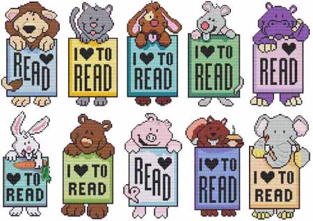 Mini Critter Bookmarks - Cross Stitch Wonders