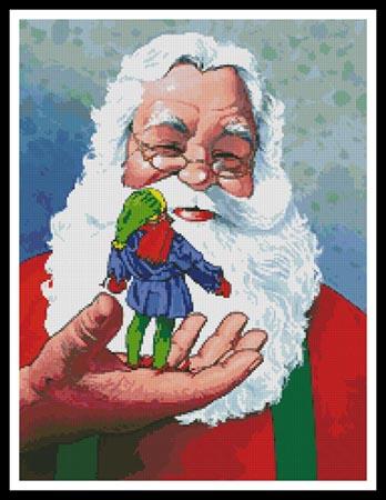 Santa And Elf - Artecy Cross Stitch