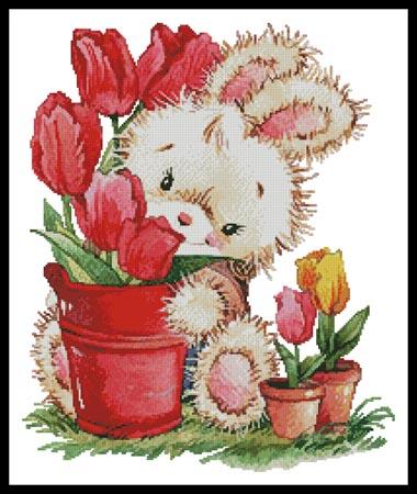 Tulip Bunny - Artecy Cross Stitch