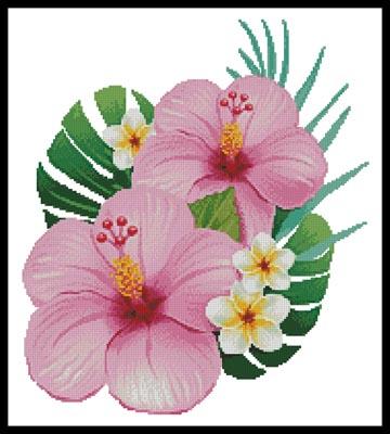Hibiscus Arrangement 1 - Artecy Cross Stitch