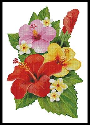 Hibiscus Arrangement 3 - Artecy Cross Stitch