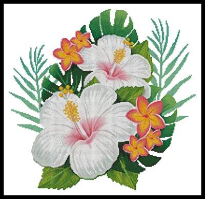Hibiscus Arrangement 4 - Artecy Cross Stitch