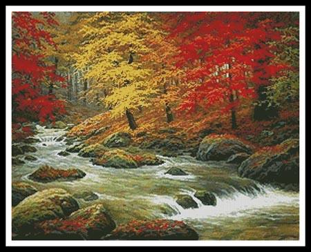 Autumn In Boulder Creek - Artecy Cross Stitch