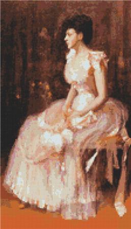 Portrait Of A Lady In Pink - Art of Stitch, The