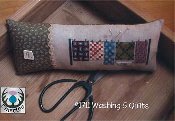 Washing 5 Quilts - Thistles