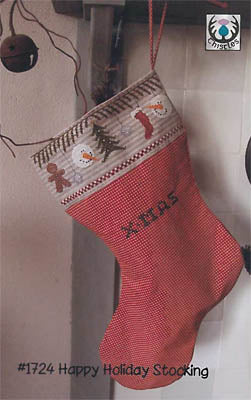 Happy Holiday Stocking - Thistles