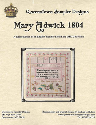 Mary Adwick 1804 - Queenstown Sampler Designs