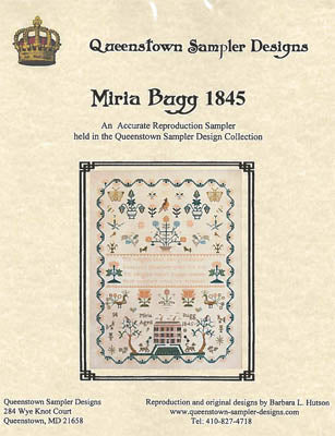 Miria Bugg 1845 - Queenstown Sampler Designs