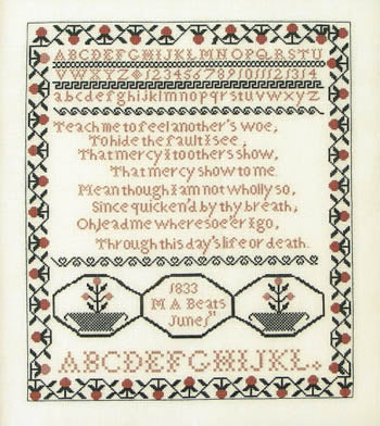 M. A. Beats 1833 - Queenstown Sampler Designs