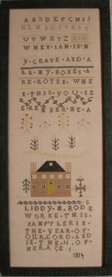Liddy Rodes Sampler 1814 - Queenstown Sampler Designs