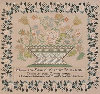 Margaret Ann Klinedienst 1830 - Queenstown Sampler Designs