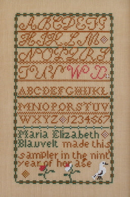 Maria E. Blauvelt c.1839 - Queenstown Sampler Designs