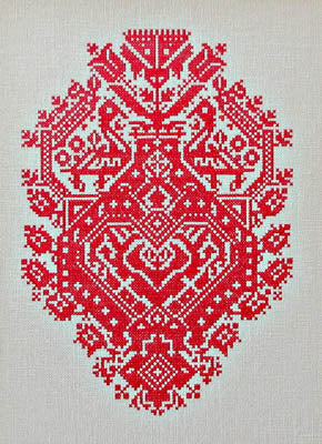 Red Peacock Folk Art - Queenstown Sampler Designs