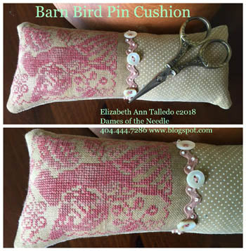 Barn Bird Pin Cushion - Dames of the Needle