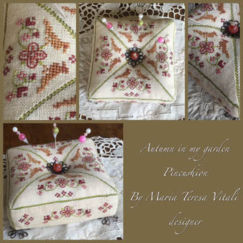 Autumn In My Garden Pincushion - MTV Designs