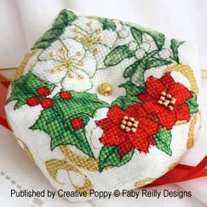 Christmas Biscornu - Faby Reilly Designs