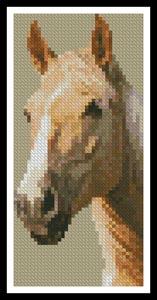 Palomino Horse Bookmark - Artecy Cross Stitch