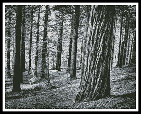 Black and White Forest - Artecy Cross Stitch
