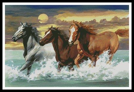 Three Horses - Artecy Cross Stitch