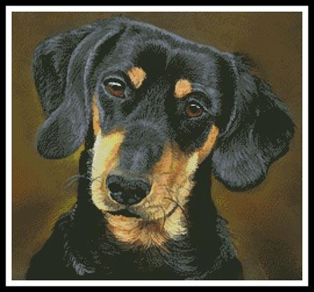 Dachshund Portrait - Artecy Cross Stitch