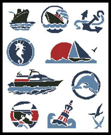 Nautical Motifs 2 - Artecy Cross Stitch