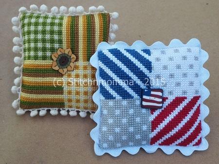 Patchwork Pincushion: July / August - Stitchnmomma